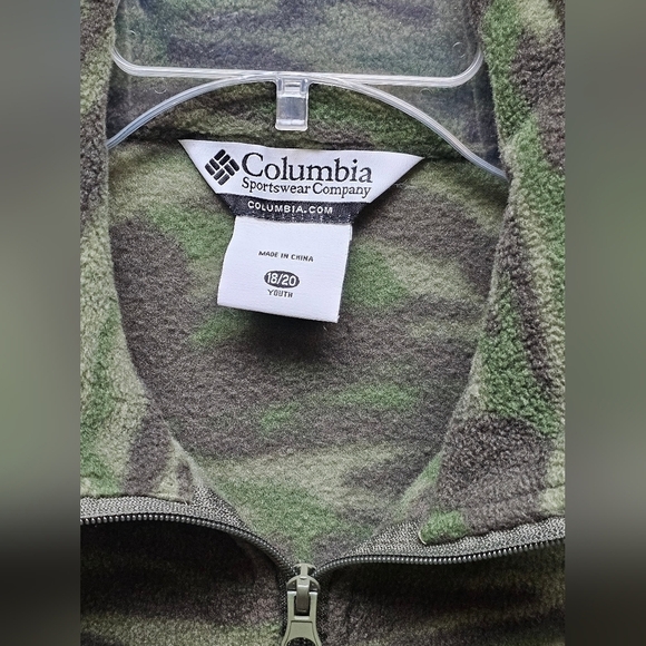 Columbia Fleece Sz 18/20 Youth Camo - Picture 4 of 6